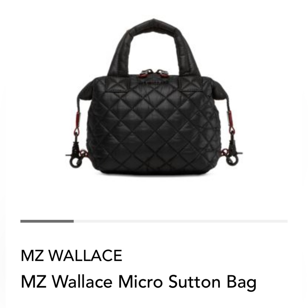 MZ Wallace Micro Sutton Bag. Black. Condition: New.